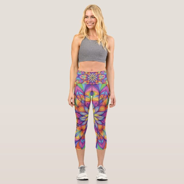 Liebesblume Capri Leggings (Vorderseite)
