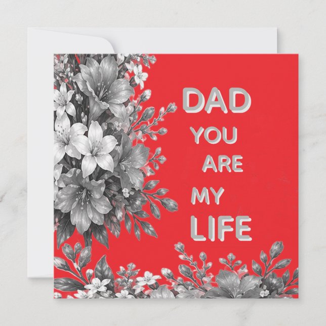 LIEBESBLUMENGESCHENK FÜR DEN VATER (Vorderseite)