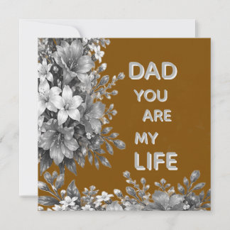 LIEBESBLUMENGESCHENK FÜR DEN VATER KARTE