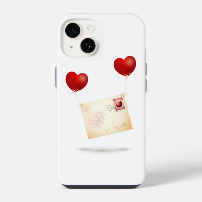Liebesbotschaft iPhone Hülle (Rückseite)