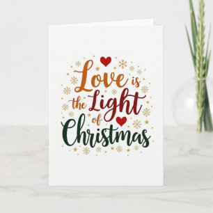 Liebesbotschaft Weihnachtskarte Karte