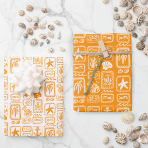 Liebesbotschaften vom Strand Ozean Modern CUSTOM Geschenkpapier Set