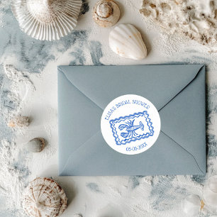 Liebesbotschaften von Sea Lobster Individuelle Bra Runder Aufkleber