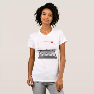 Liebesbrief auf alter Schreibmaschine T-Shirt