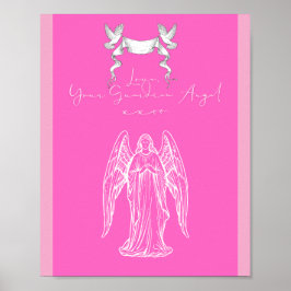 Liebesbrief-Design - Liebe, Dein Schutzengelxxoo Poster