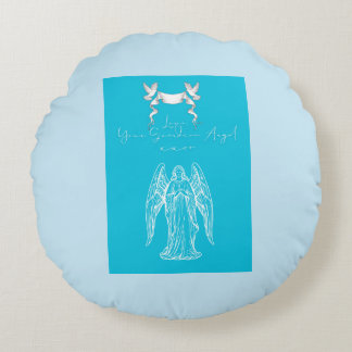 Liebesbrief-Design - Liebe, Dein Schutzengelxxoo Rundes Kissen