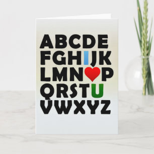 Liebesbriefe Feiertagskarte