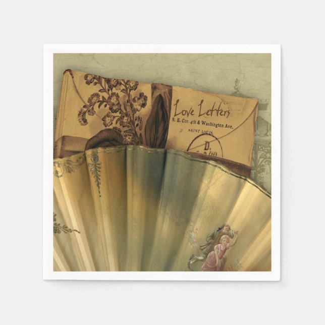 Liebesbriefe Serviette (Vorderseite)