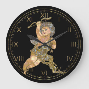 Liebesengel Große Wanduhr