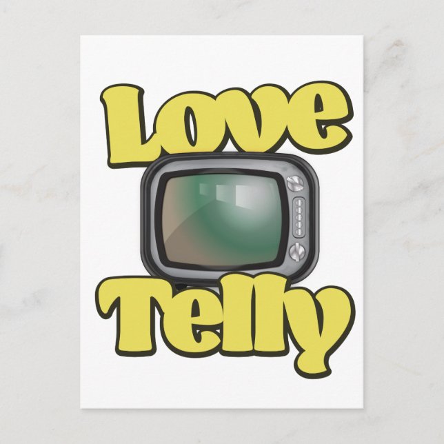 Liebesfernseher Postkarte (Vorderseite)