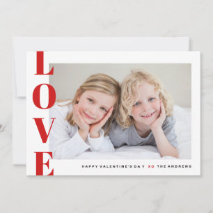 Liebesfoto Frohen Valentinstag Feiertagskarte