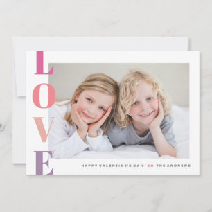 Liebesfoto Frohen Valentinstag  Grußkarte zum Feie Feiertagskarte