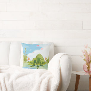 Liebesfroschfamilie Kissen