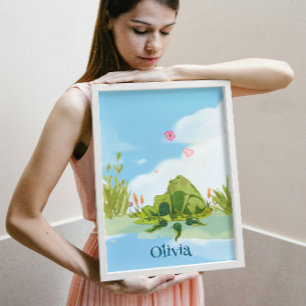 Liebesfroschfamilie Poster