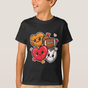 Liebesfuß Skizze Valentinstag Jungen und Männer T-Shirt