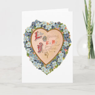 Liebesgabe Vintage Valentinstag Karte