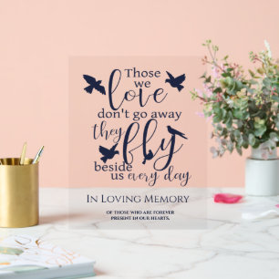 Liebesgedächtnis Acrylschild