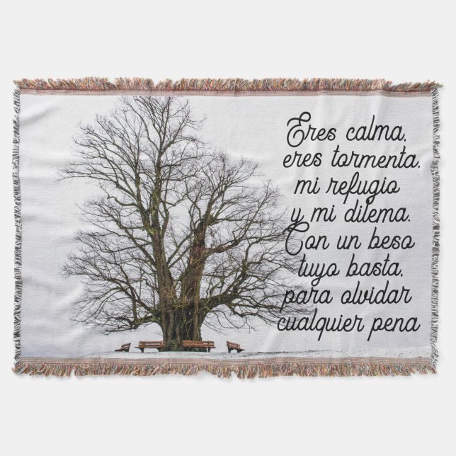 Liebesgedicht auf Spanisch Decke (Vorderseite)