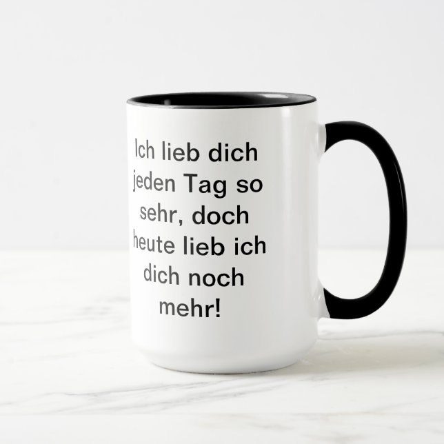 Liebesgedichte Tasse (Rechts)