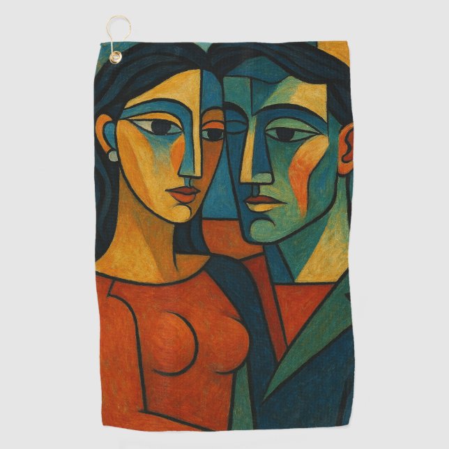 Liebesgeflüster Golfhandtuch (Vorderseite)