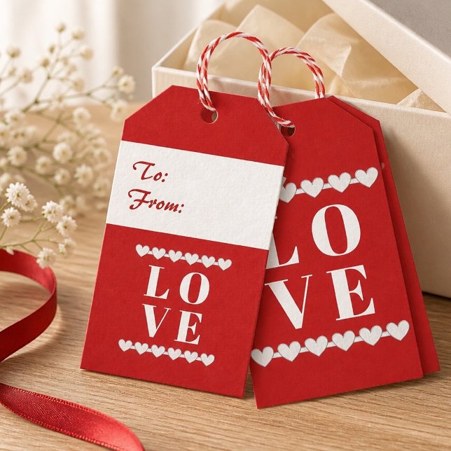 Liebesgeschenk-Anhänger 'To & From' Geschenkanhänger (Von Creator hochgeladen)