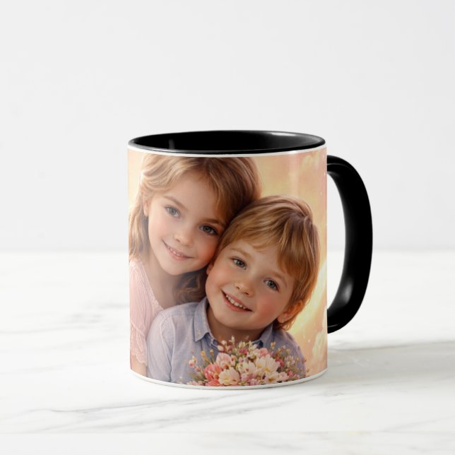 LIEBESGESCHENK GEBURTSTAG JUBILÄUM AKTION MUTTER  TASSE (VorderseiteRechts)