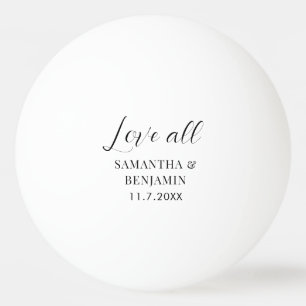 Liebesgeschenke für die gesamte Hochzeitsgesellsch Tischtennisball