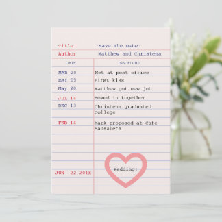 Liebesgeschichte Abgabedatum Bibliotheksausweis Te Save The Date