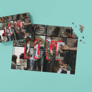 Liebesgeschichte Foto-Collage-Puzzle Personalisi Puzzle