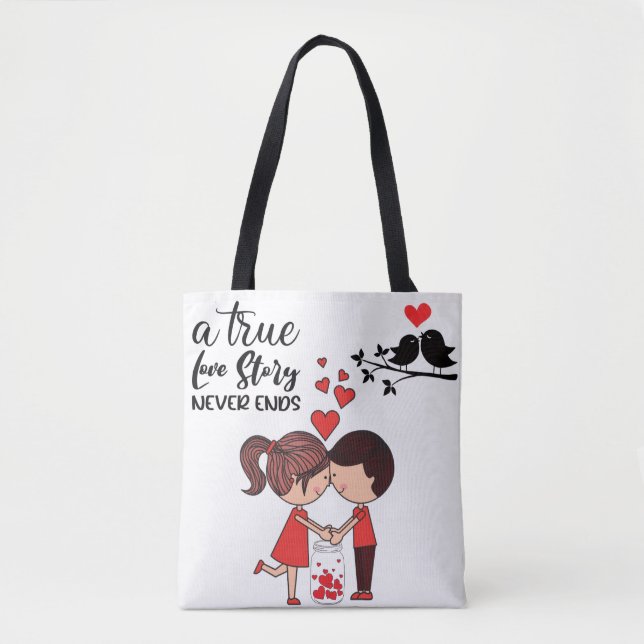 Liebesgeschichte-Tasche (Vorderseite)