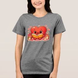 Liebesgeschichten beginnen im Herzen Tri-Blend Shirt