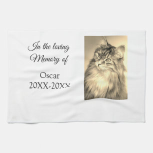 Liebesgeweih-Beerdigung hinzufügen Haustiernamensf Geschirrtuch