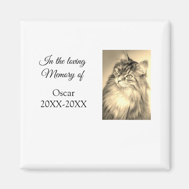 Liebesgeweih-Beerdigung hinzufügen Haustiernamensf Magnet (Vorne)