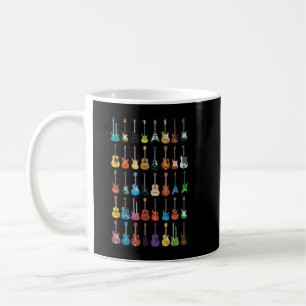 Liebesgitarre Verschiedene Gitarren Musikliebhaber Kaffeetasse
