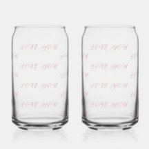 Liebesglas | Romantisches Trinkglas