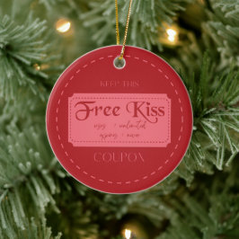 Liebesgutschein keramik ornament