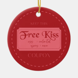 Liebesgutschein keramik ornament