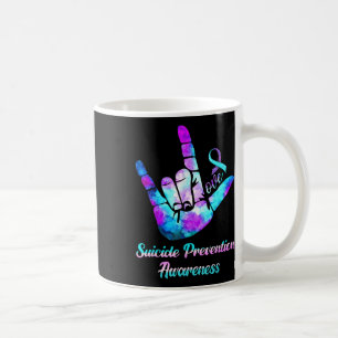 Liebeshandzeichen Selbstmordpräventionsbewusstsein Kaffeetasse