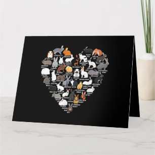 Liebeshasen Lustiger Hase Herz  Karte