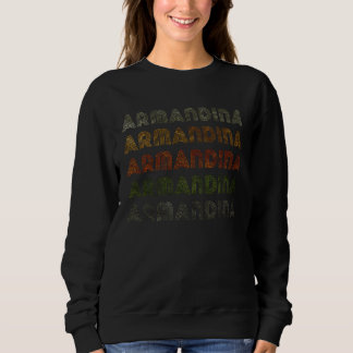 Liebesherz Armandina Vintage-Stil Schwarz Armandin Sweatshirt