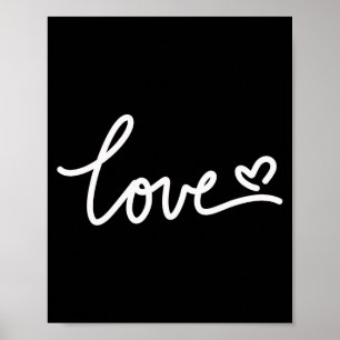 Liebesherz für Valentinstag Poster
