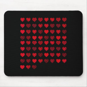 Liebesherz Grafik 67 Herzen Muster 67 Valentinstag Mousepad
