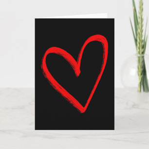 Liebesherz-Grafik - Rotes Herz Valentinstag Karte