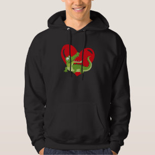 Liebesherz Grafik Valentinstag Alligatoren Jungen Hoodie