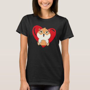 Liebesherz-Grafik Valentinstag Meerschweinchen Jun T-Shirt