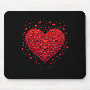 Liebesherz Grafik Valentinstag Valentine Frauen Mousepad
