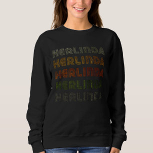 Liebesherz Herlinda GrungeVintage Stil Schwarz Her Sweatshirt