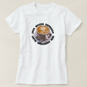 Liebesherz Italien Cappuccino Kaffeetasse T-Shirt