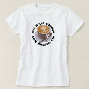 Liebesherz London Cappuccino Kaffeetasse T-Shirt