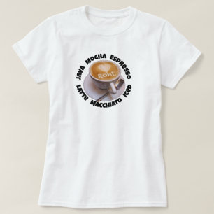 Liebesherz Rom Cappuccino Kaffeetasse T-Shirt